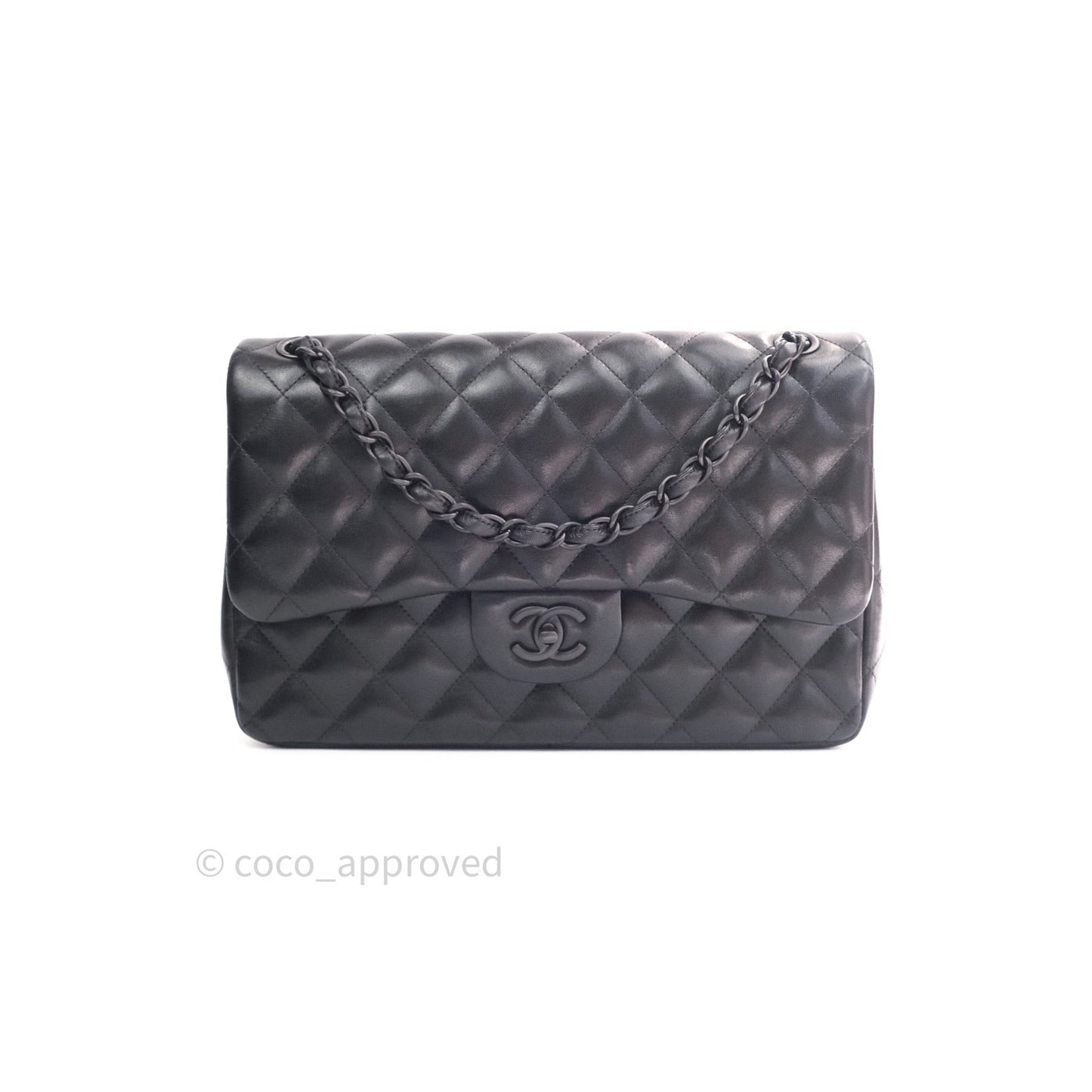 Chanel Jumbo Double Flap So Black Lambskin Black Hardware⁣⁣