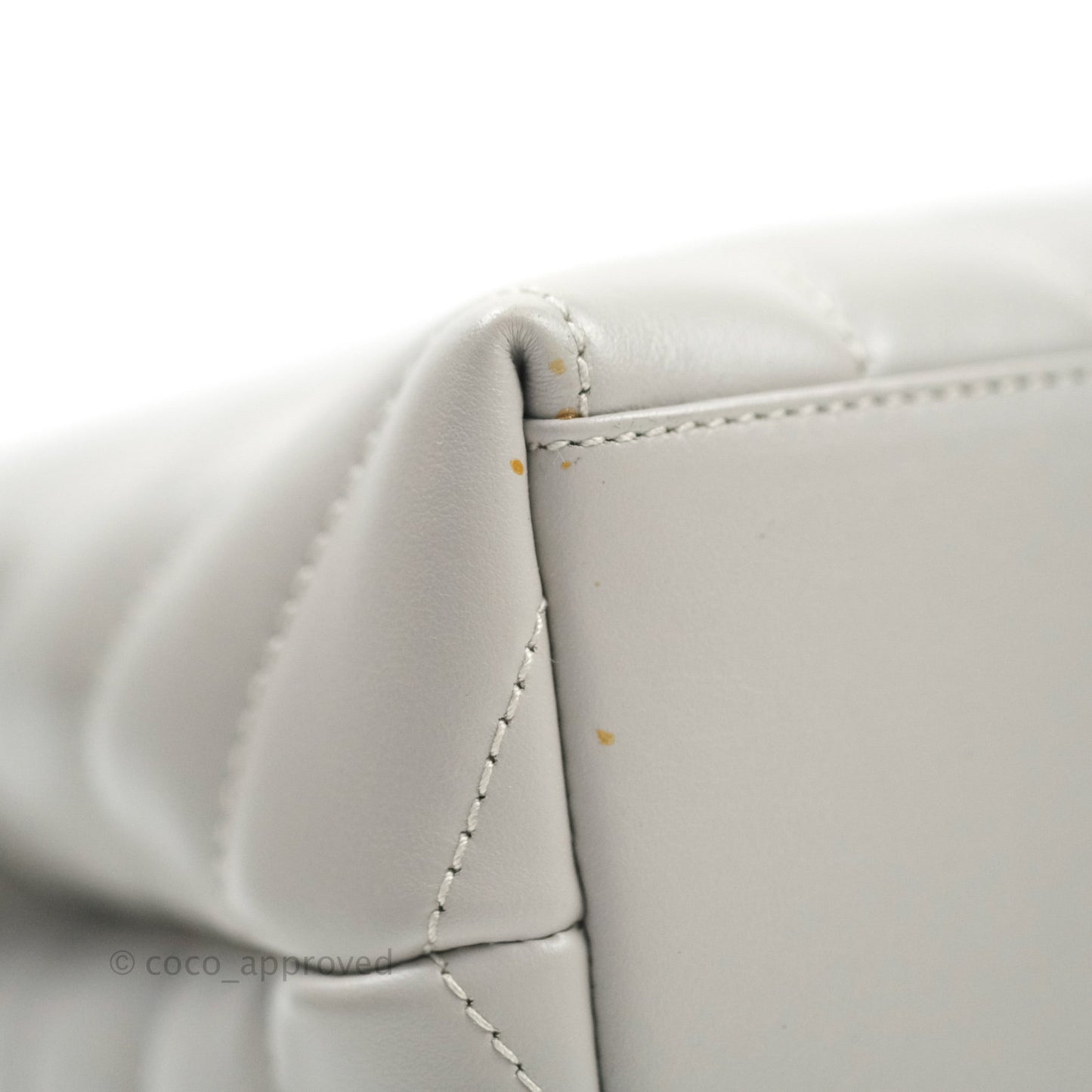 Saint Laurent Loulou Small Bag Light Grey Silver Hardware
