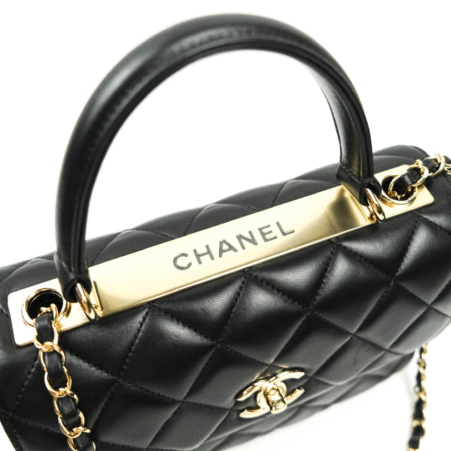 Chanel Trendy CC Small Black Lambskin Gold Hardware