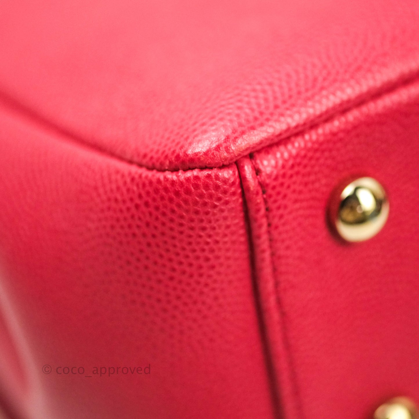 Chanel Quilted Small Business Affinity Flap Rosy Red Caviar Gold Hardware