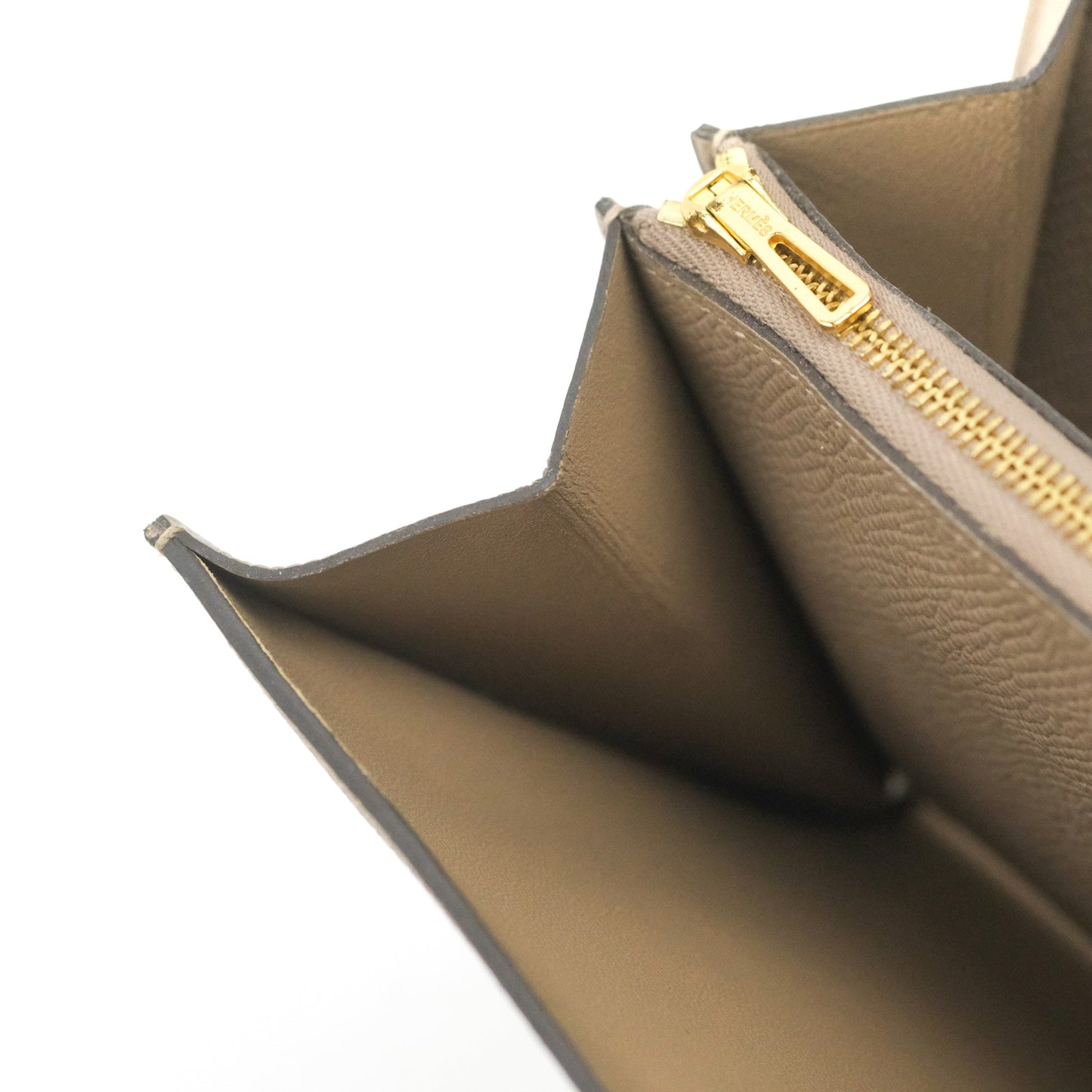 Hermès Constance Short Wallet Gris Asphalt Epsom Rose Gold Hardware