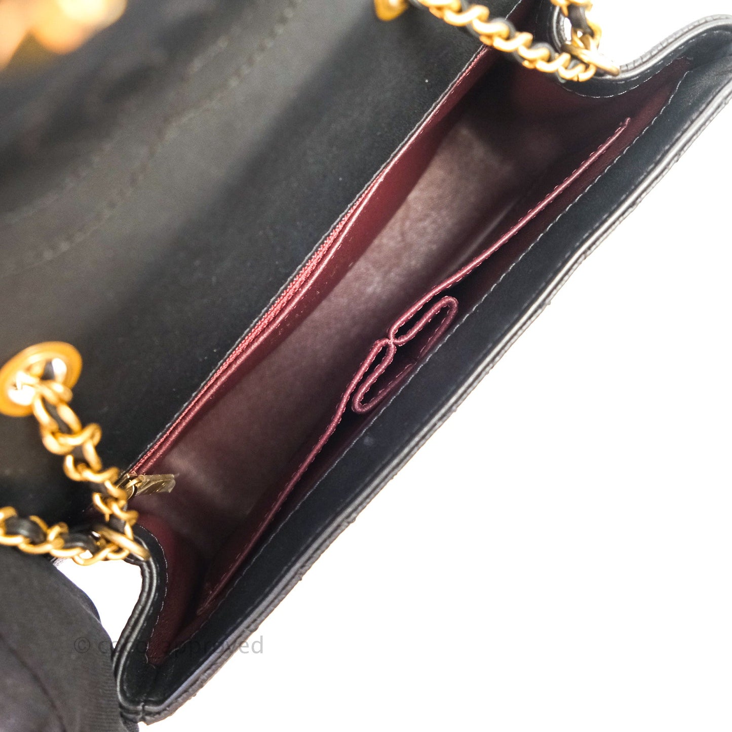 Chanel Quilted Small CC Filigree Flap Black Caviar