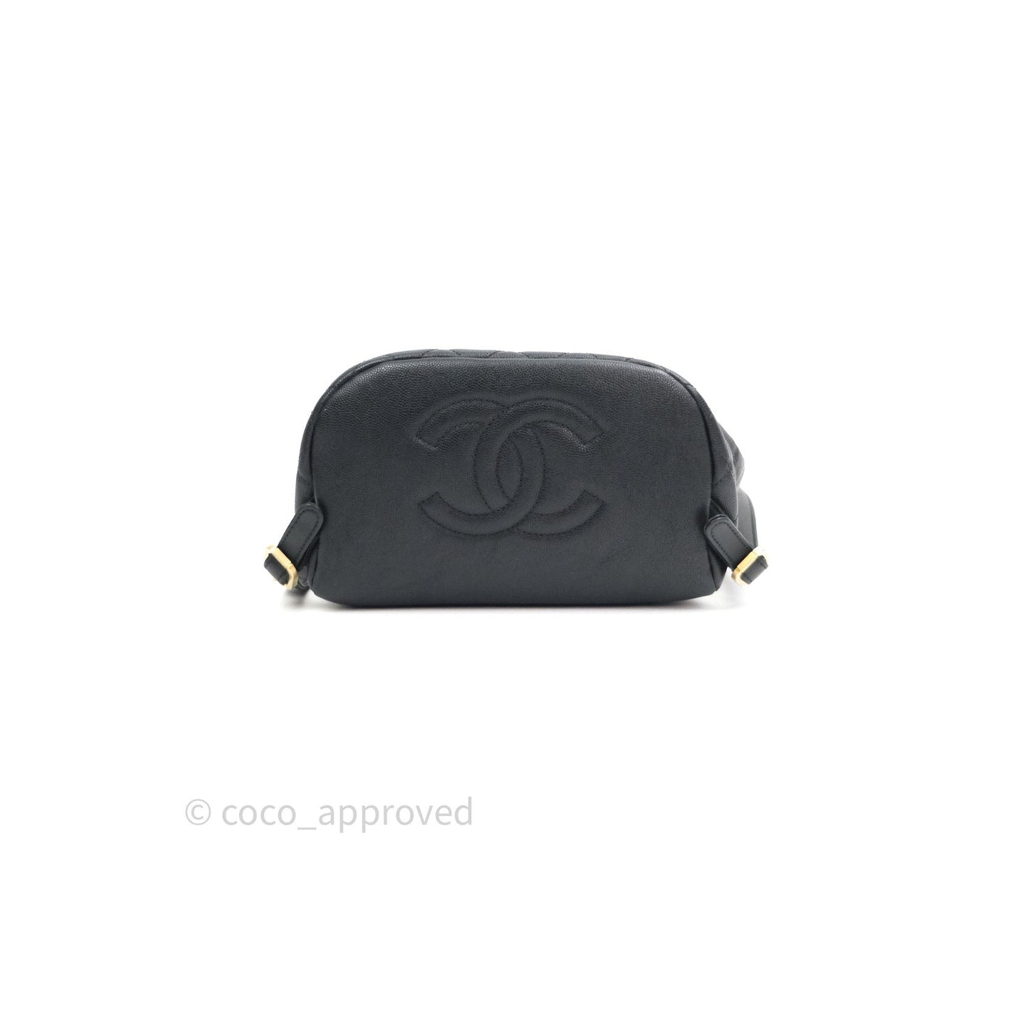 Chanel Quilted Filigree Backpack Black Caviar