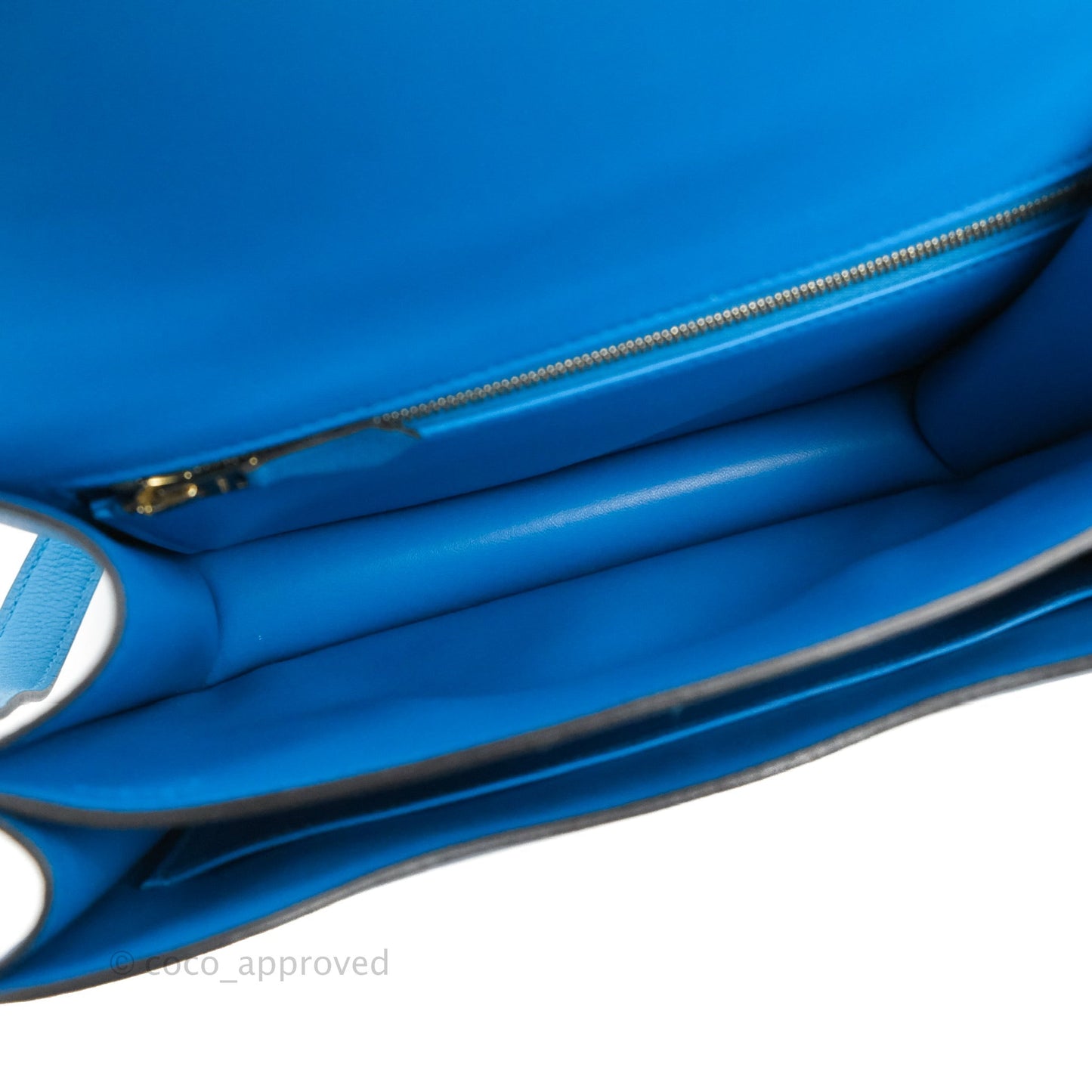 Hermès Constance 24 Bleu Frida Evercolor Gold Hardware