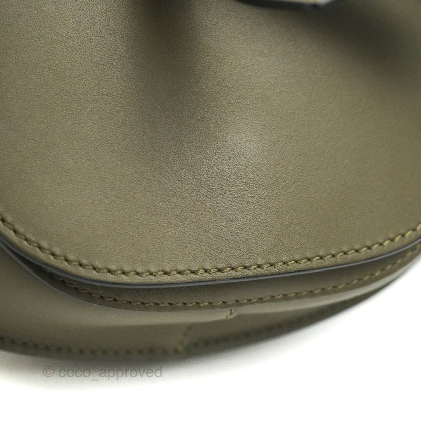 Loewe Mini Gate Bag in Soft Calfskin & Jacquard Strap Autumn Green