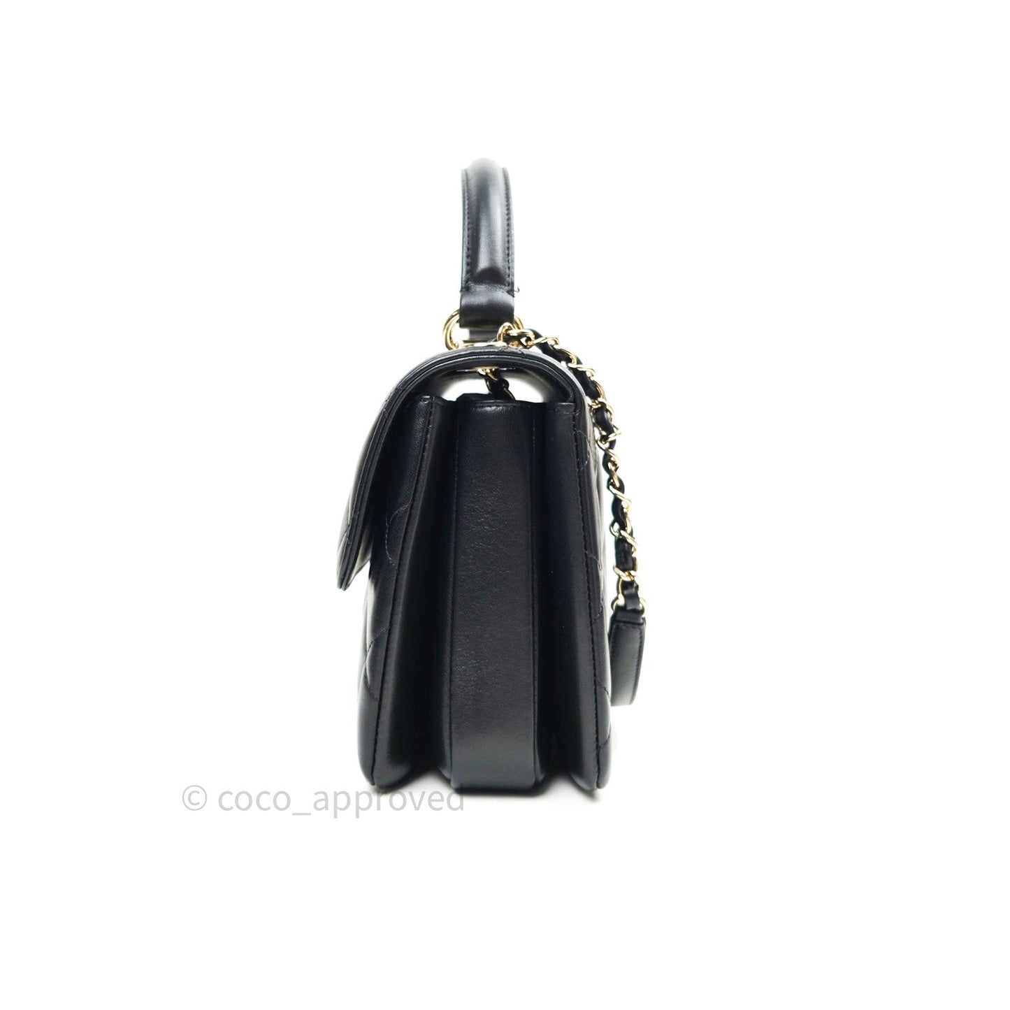 Chanel Trendy CC Small Black Lambskin Gold Hardware