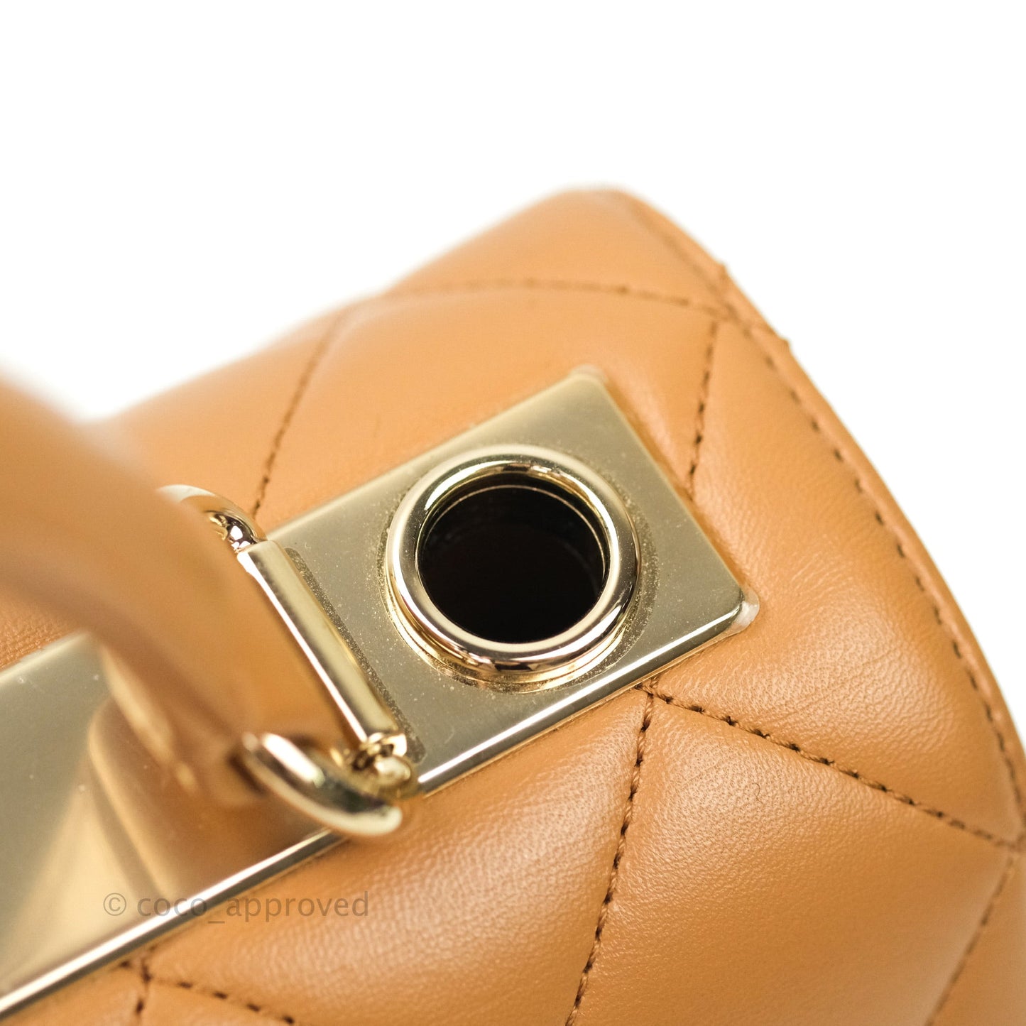 Chanel Trendy CC Small Dark Beige Lambskin Gold Hardware