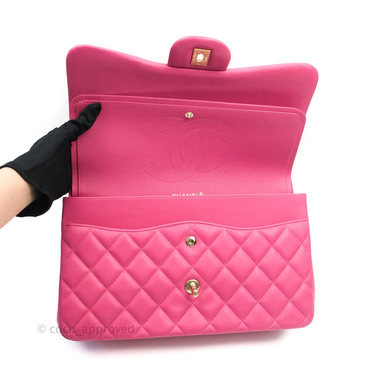 Chanel Jumbo Double Flap Pink Lambskin Gold Hardware⁣⁣