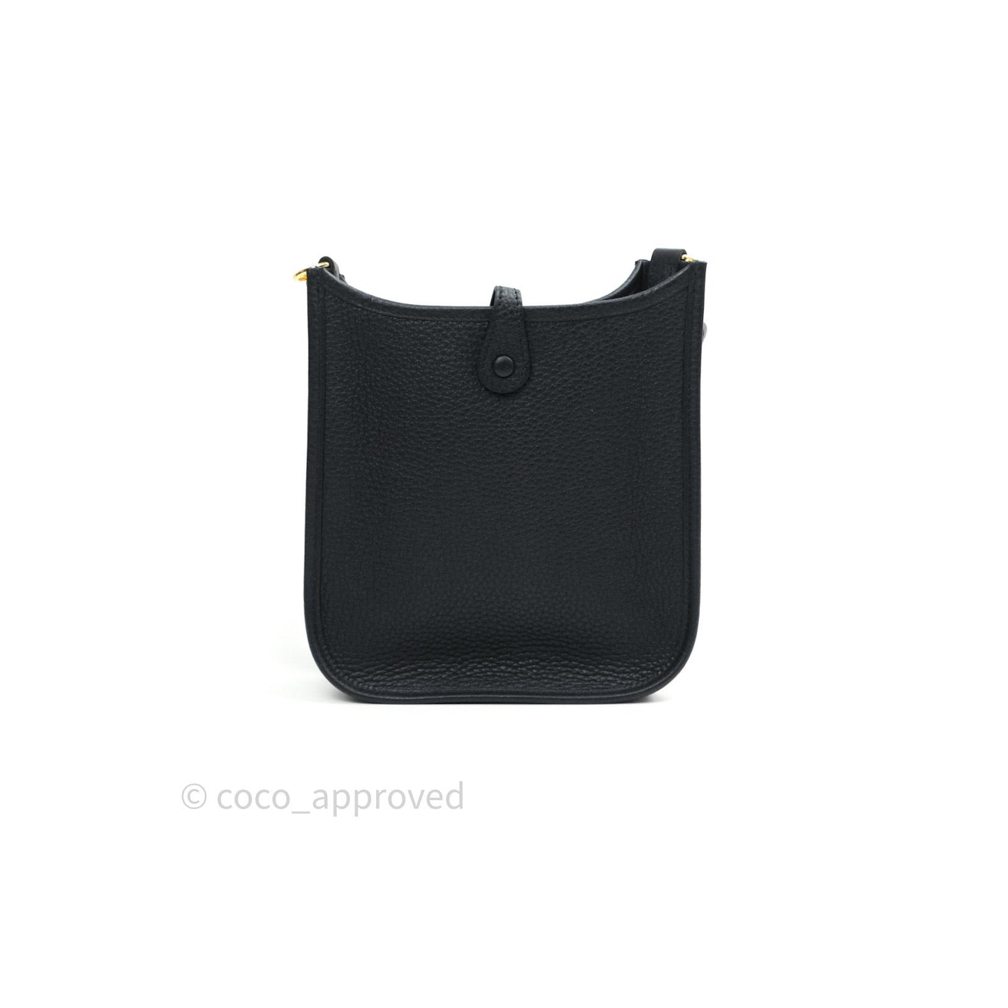 Hermès Clemence Evelyne TPM Black Gold Hardware