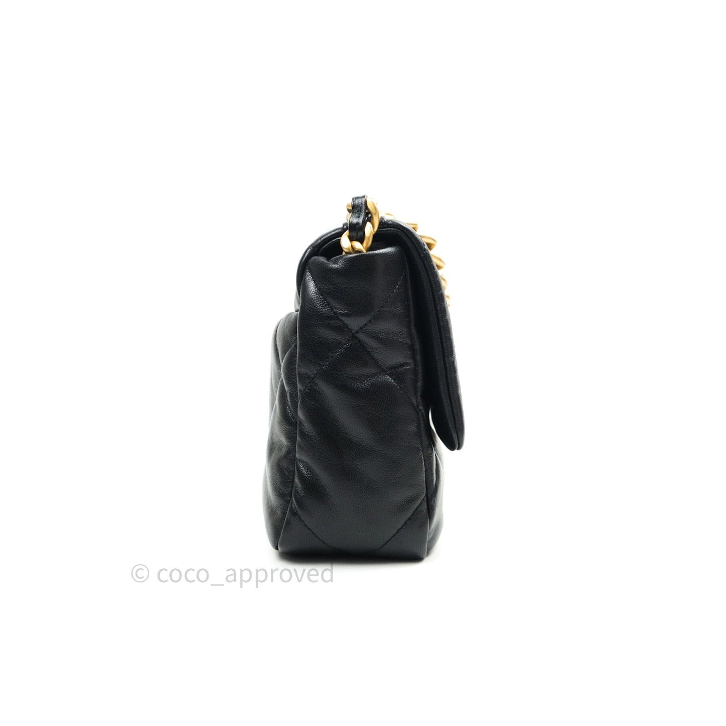 Chanel 19 Small Black Goatskin Mixed Hardware 20S