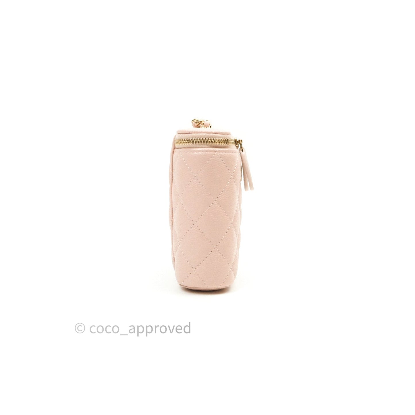 Chanel Classic Mini Vanity With Chain Pink Caviar Gold Hardware