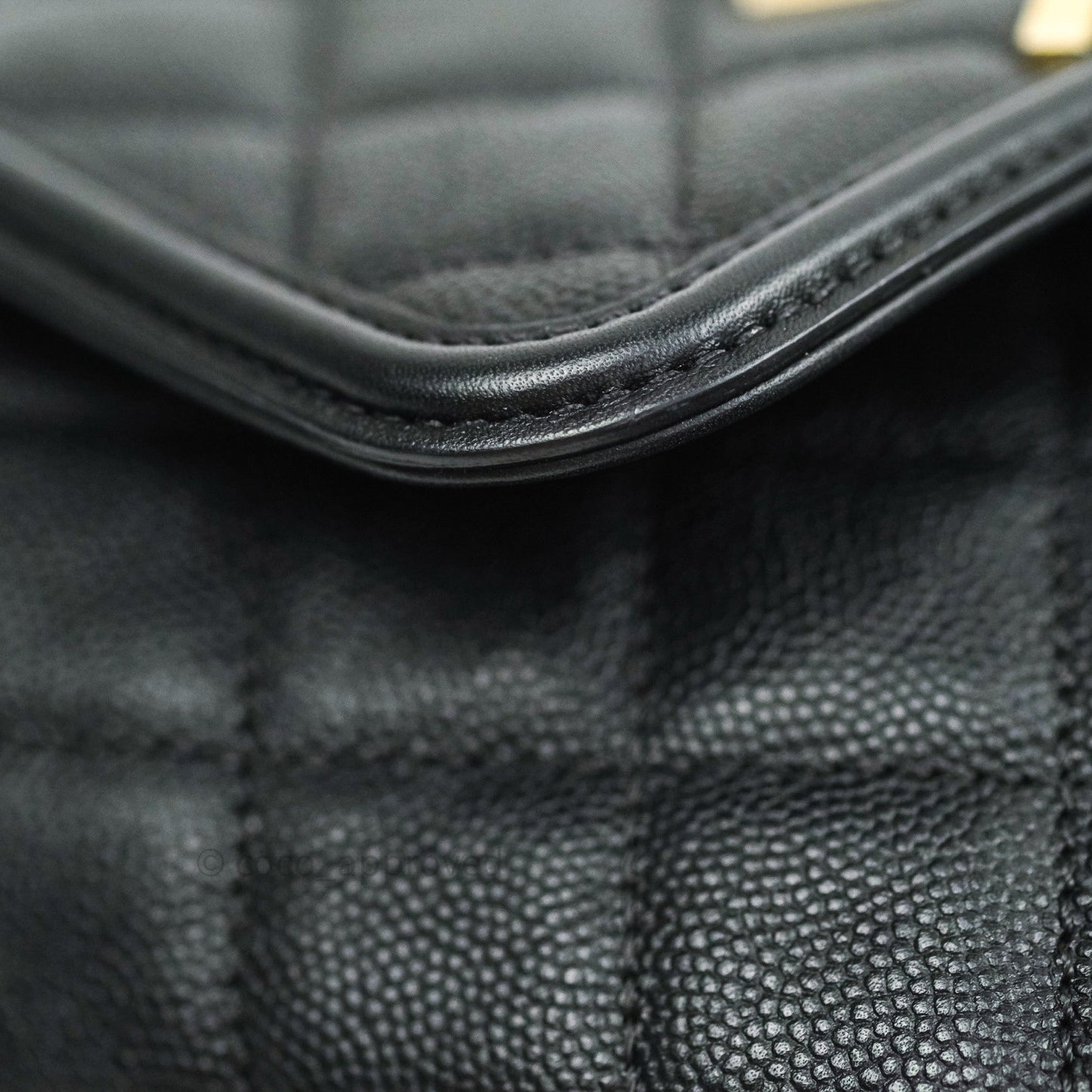 Chanel Quilted Filigree Backpack Black Caviar