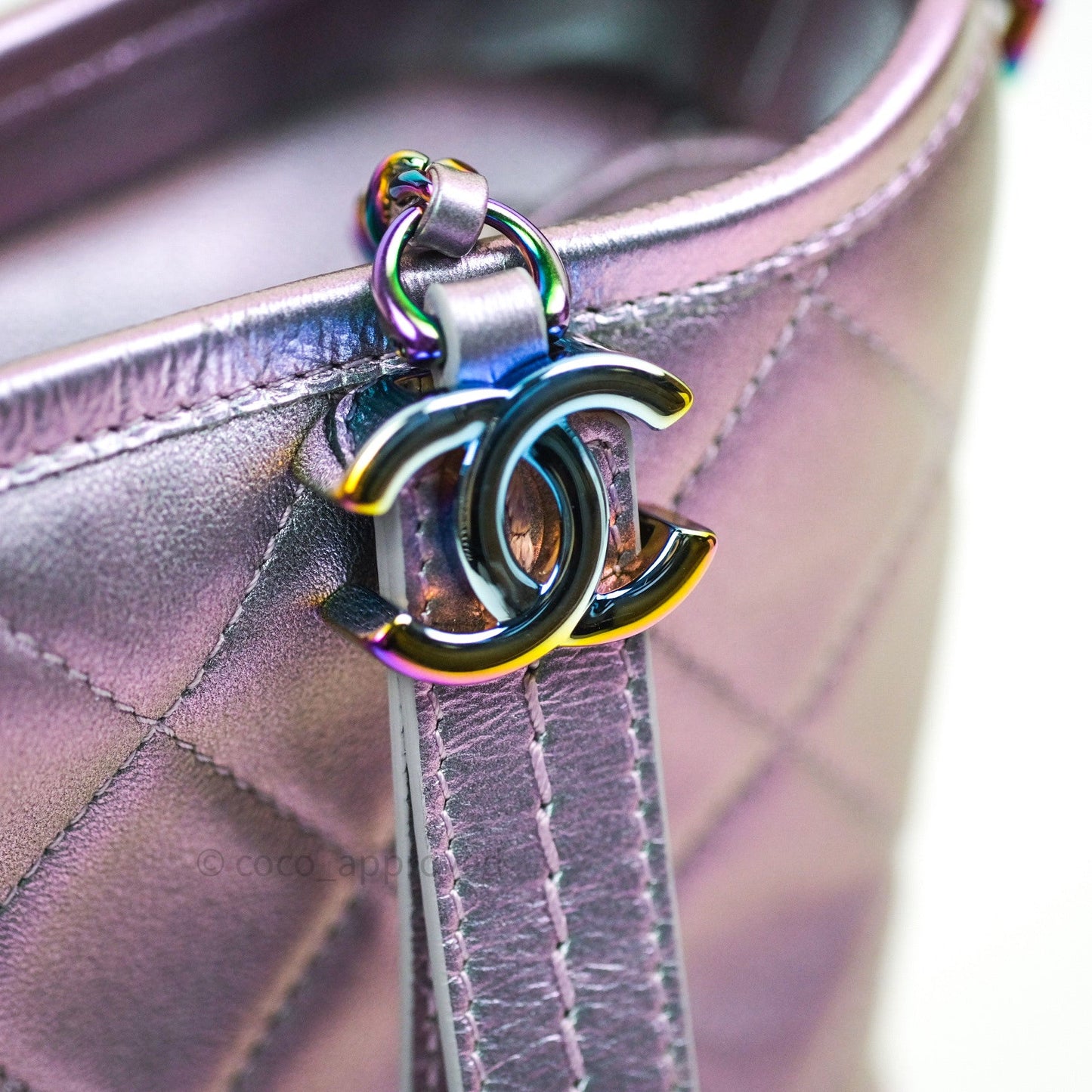 Chanel Small Gabrielle Hobo Iridescent Purple Mixed Hardware