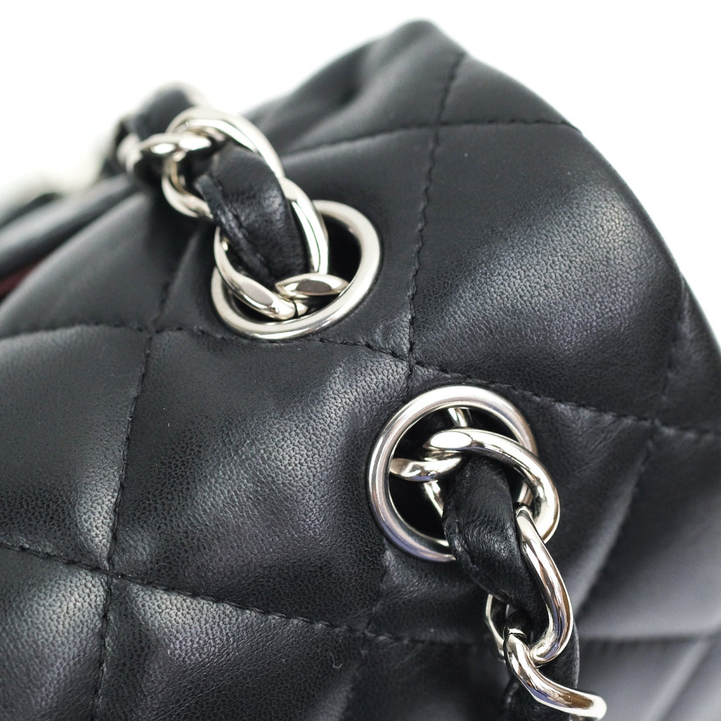 Chanel Jumbo Double Flap Black Lambskin Silver Hardware⁣⁣