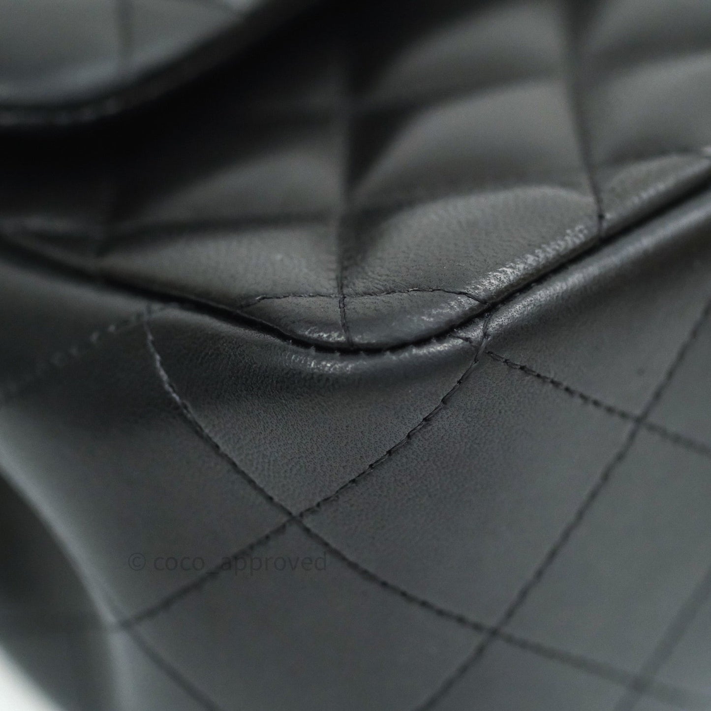 Chanel Jumbo Double Flap Black Lambskin Silver Hardware⁣⁣