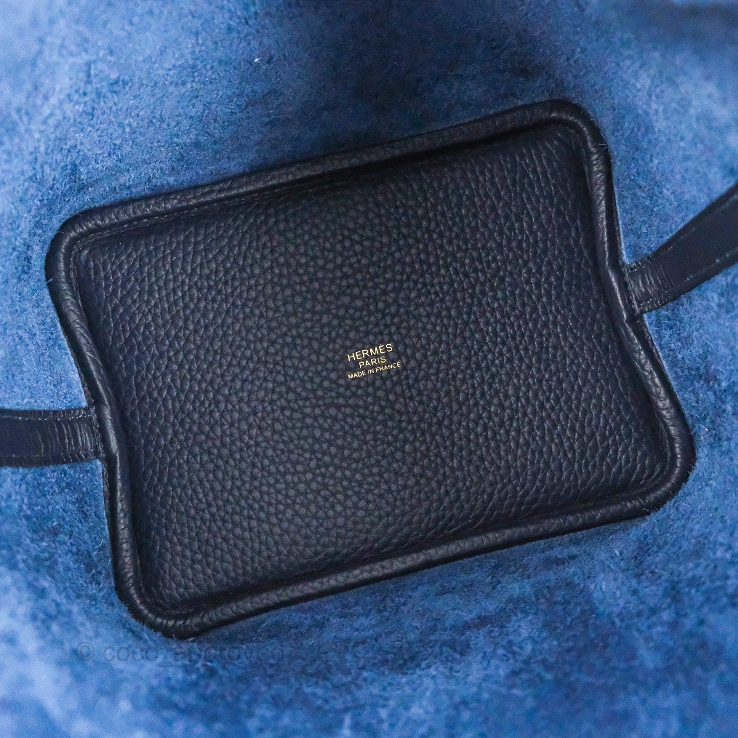 Hermès Picotin 18 PM Bleu Nuit Clemence Gold Hardware