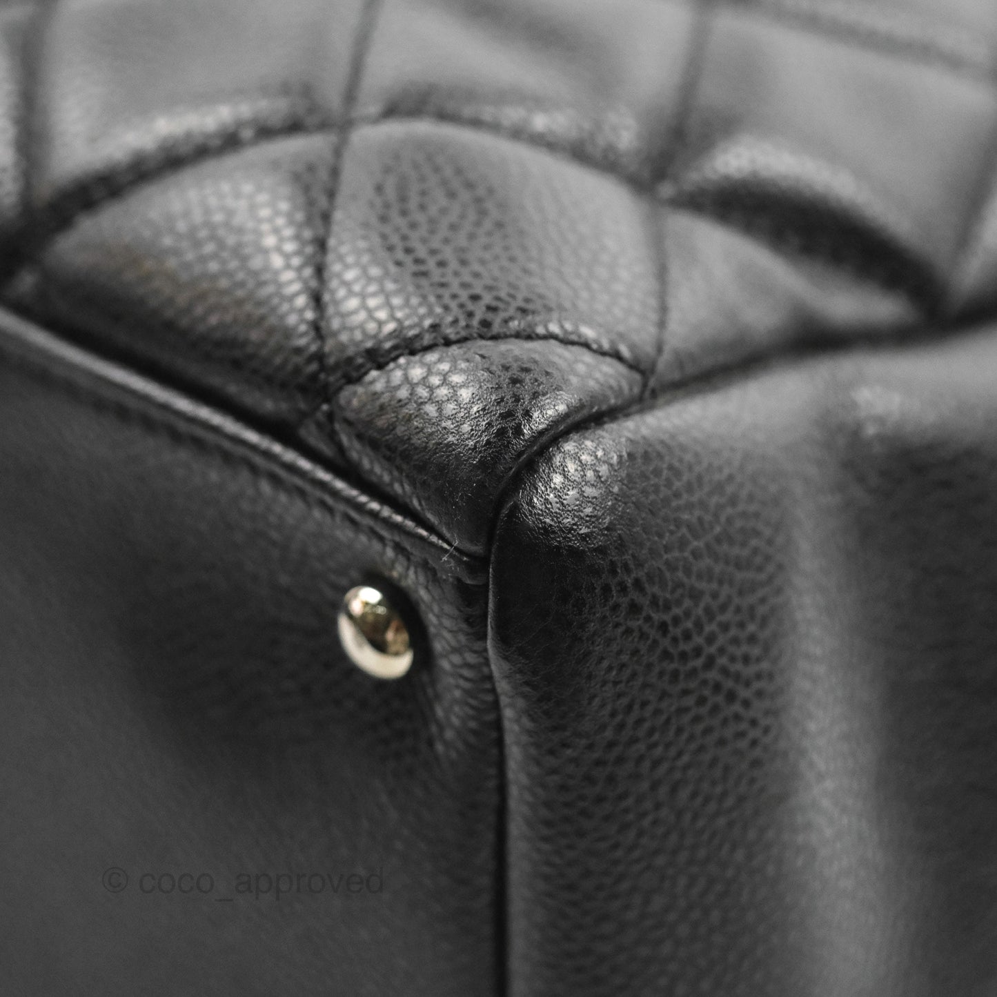 Chanel XL Shopping Tote Black Caviar Silver Hardware