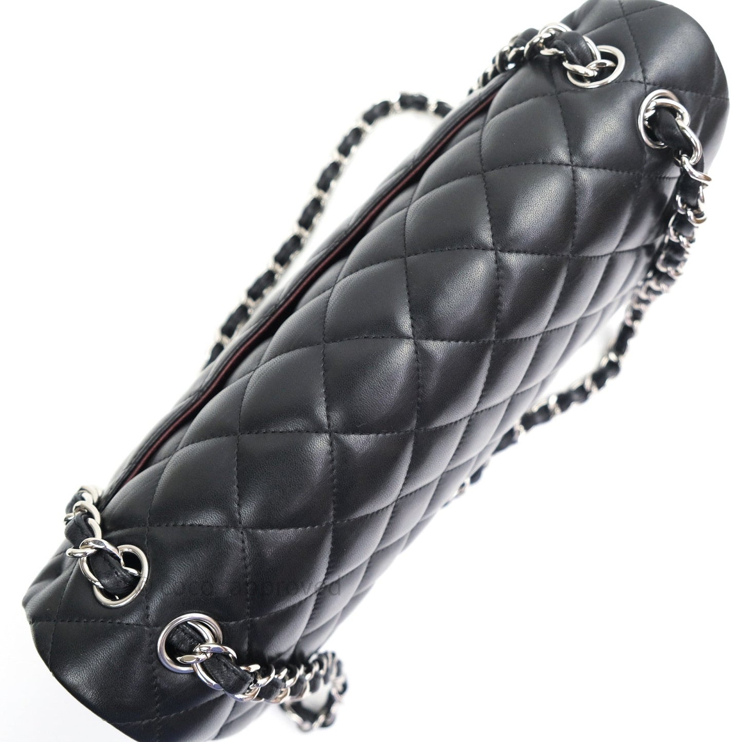 Chanel Jumbo Double Flap Black Lambskin Silver Hardware⁣⁣