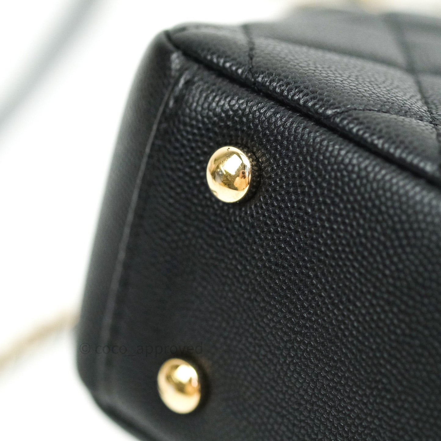Chanel Quilted Small Business Affinity Flap Black Caviar Light Gold Hardware