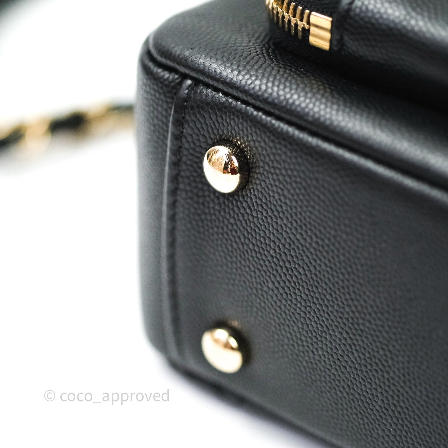 Chanel Quilted Medium Business Affinity Flap Black Caviar Light Gold Hardware