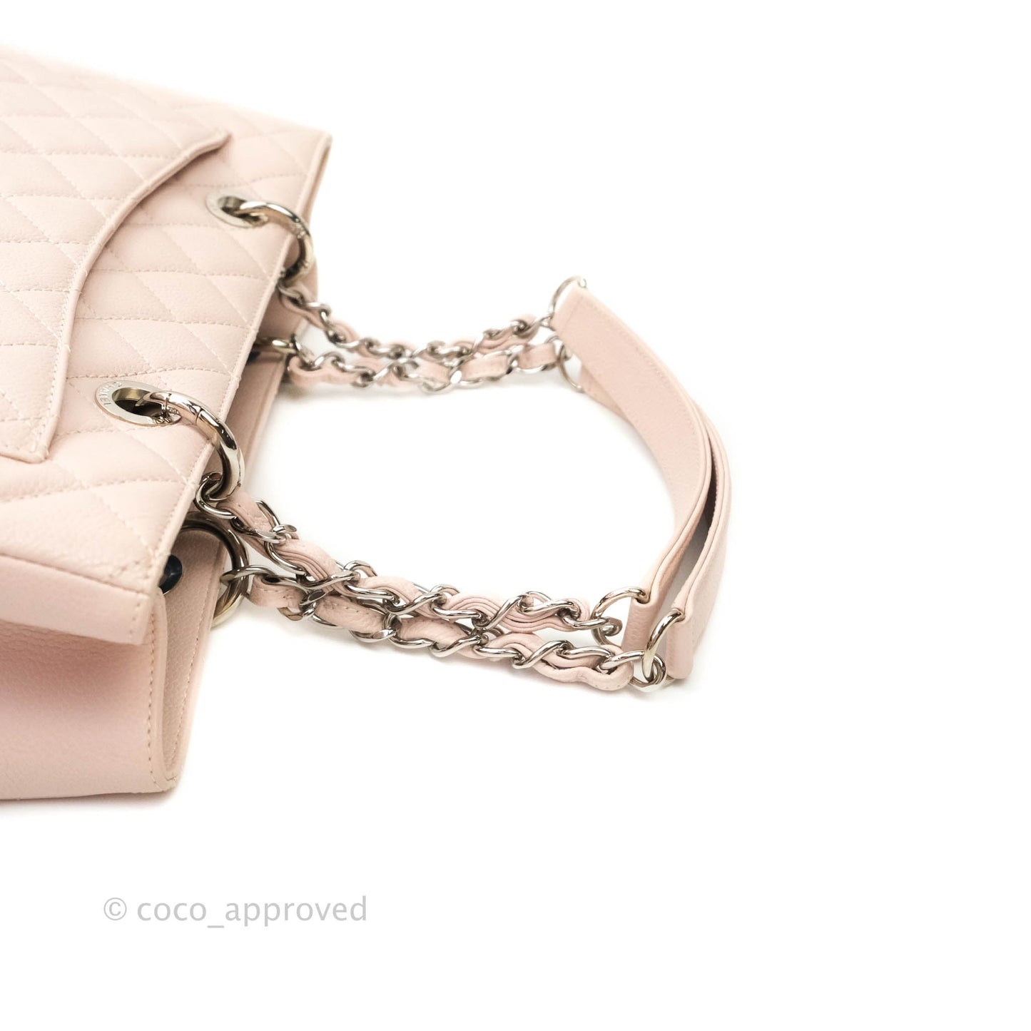 Chanel GST Pale Pink Caviar Silver Hardware