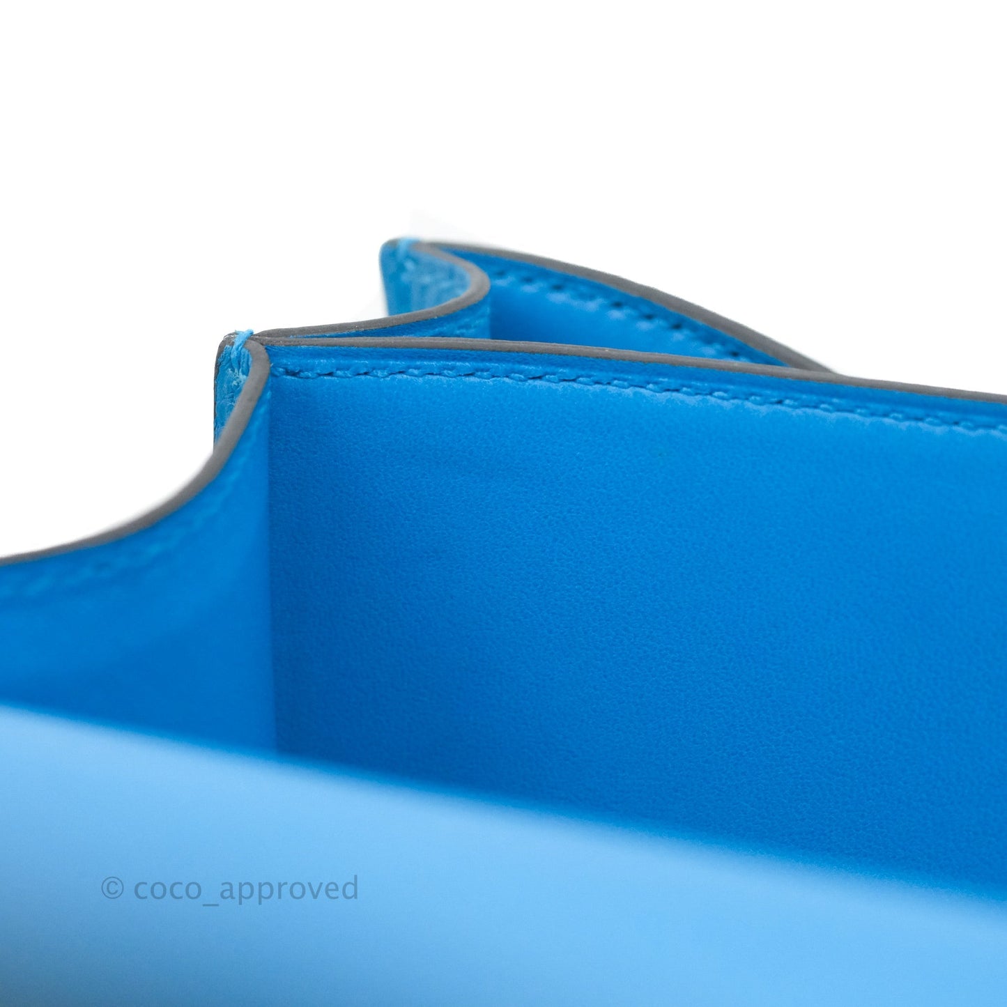 Hermès Constance 24 Bleu Frida Evercolor Gold Hardware