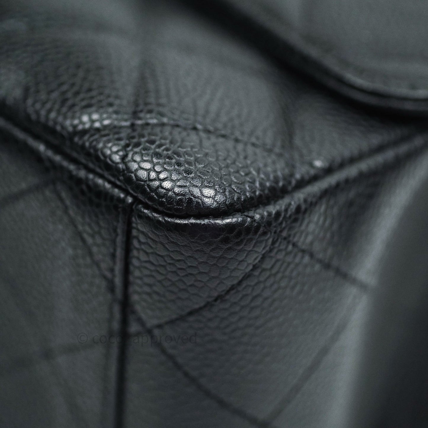 Chanel Classic Maxi Single Flap Quilted Black Caviar Silver Hardware