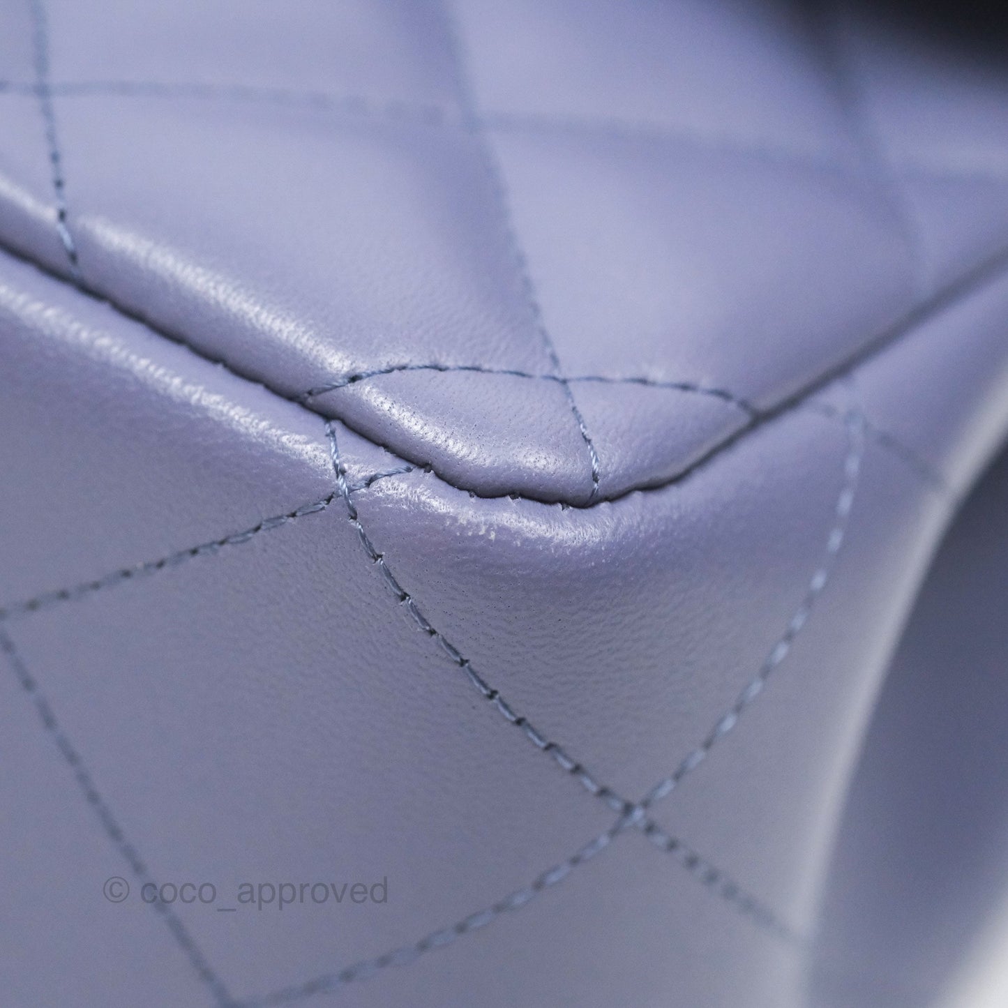 Chanel Jumbo Double Flap Lavender Blue Lambskin Silver Hardware⁣⁣