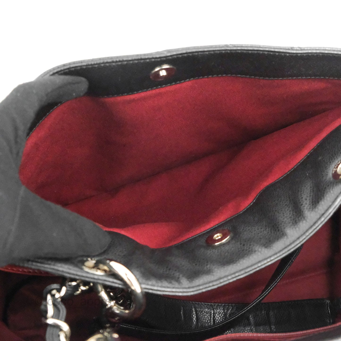 Chanel XL Shopping Tote Black Caviar Silver Hardware