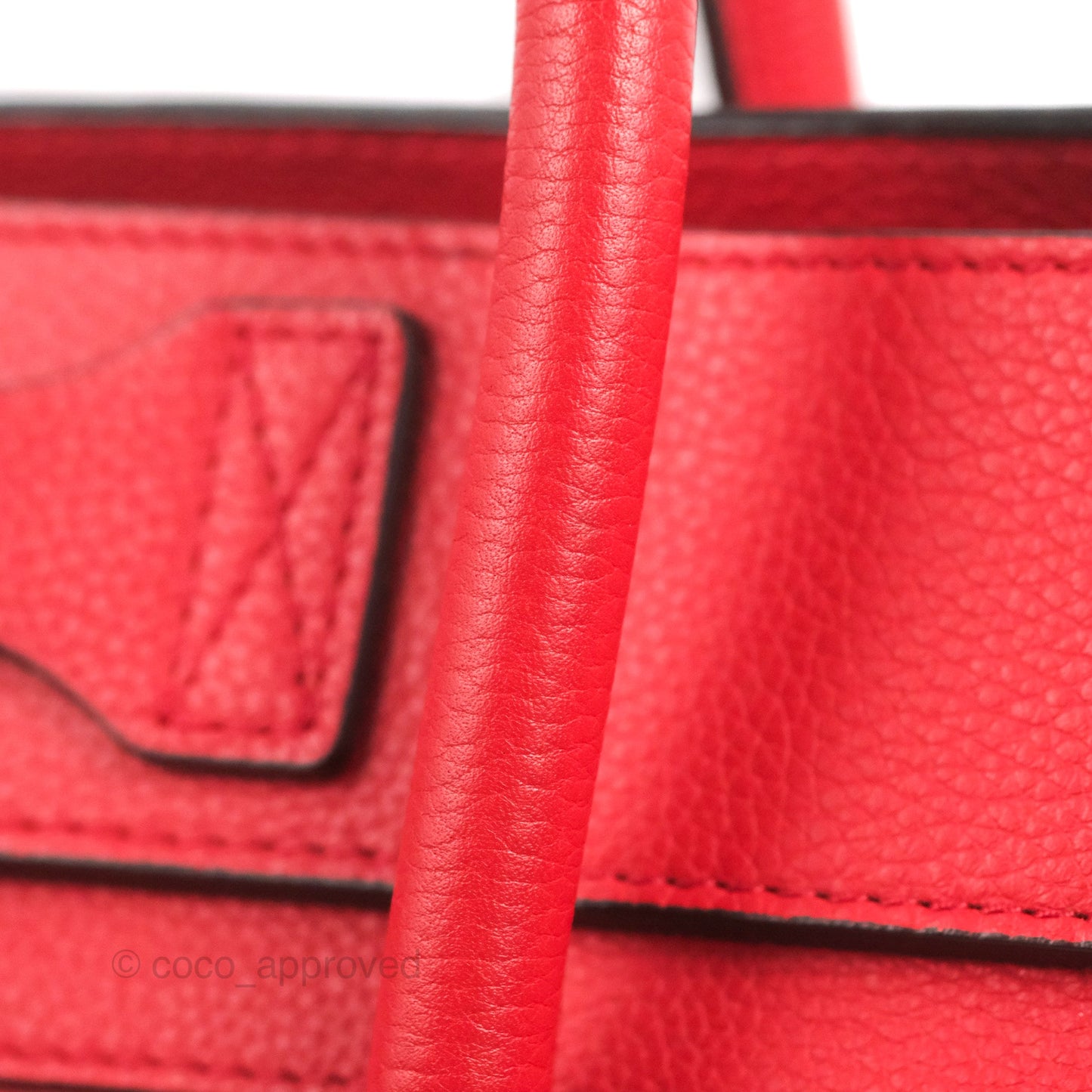Celine Mini Luggage Bag Red Calfskin