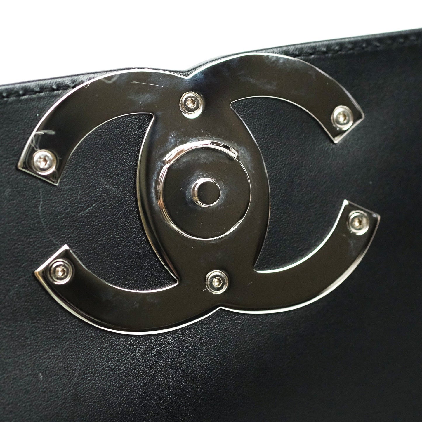 Chanel Quilted Small CC Filigree Flap Black Lambskin So Black Hardware