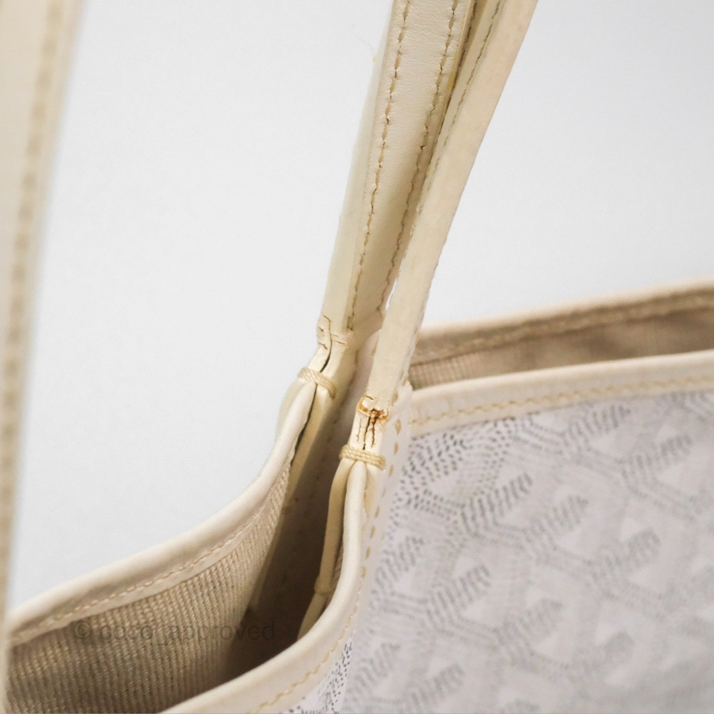 Goyard St Louis Tote PM ⁣⁣⁣⁣⁣⁣⁣⁣⁣⁣⁣⁣⁣⁣⁣⁣⁣⁣⁣⁣White Goyardine Canvas