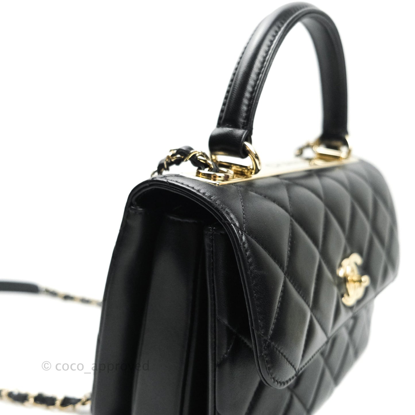 Chanel Trendy CC Small Black Lambskin Gold Hardware