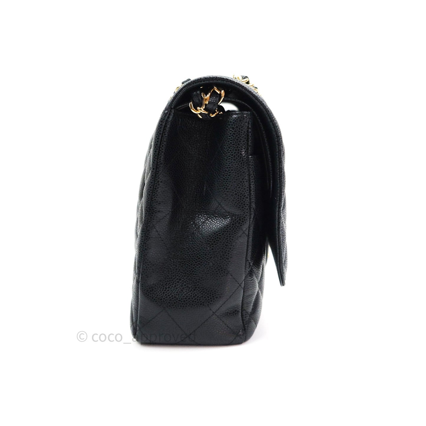 Chanel Classic Double Flap Maxi Black Caviar Gold Hardware