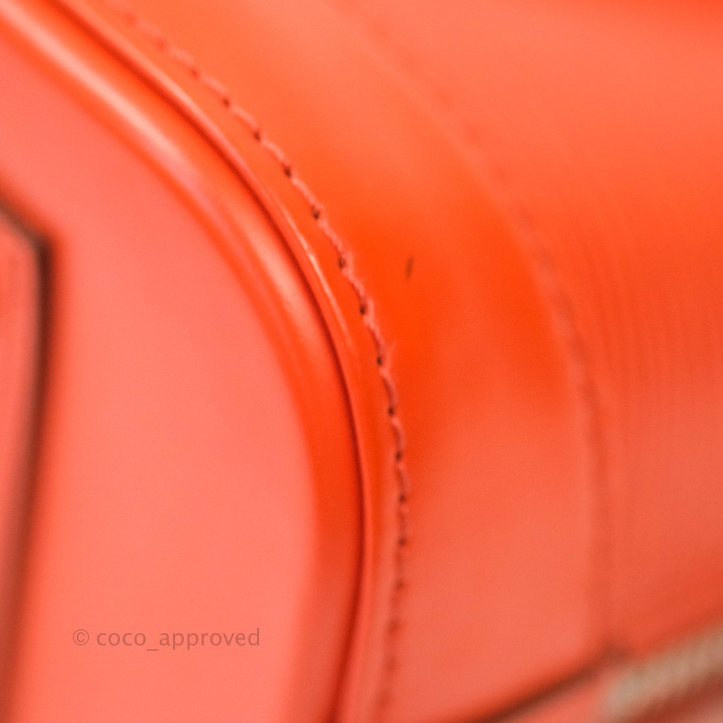 Louis Vuitton Epi Alma BB Orange Silver Hardware