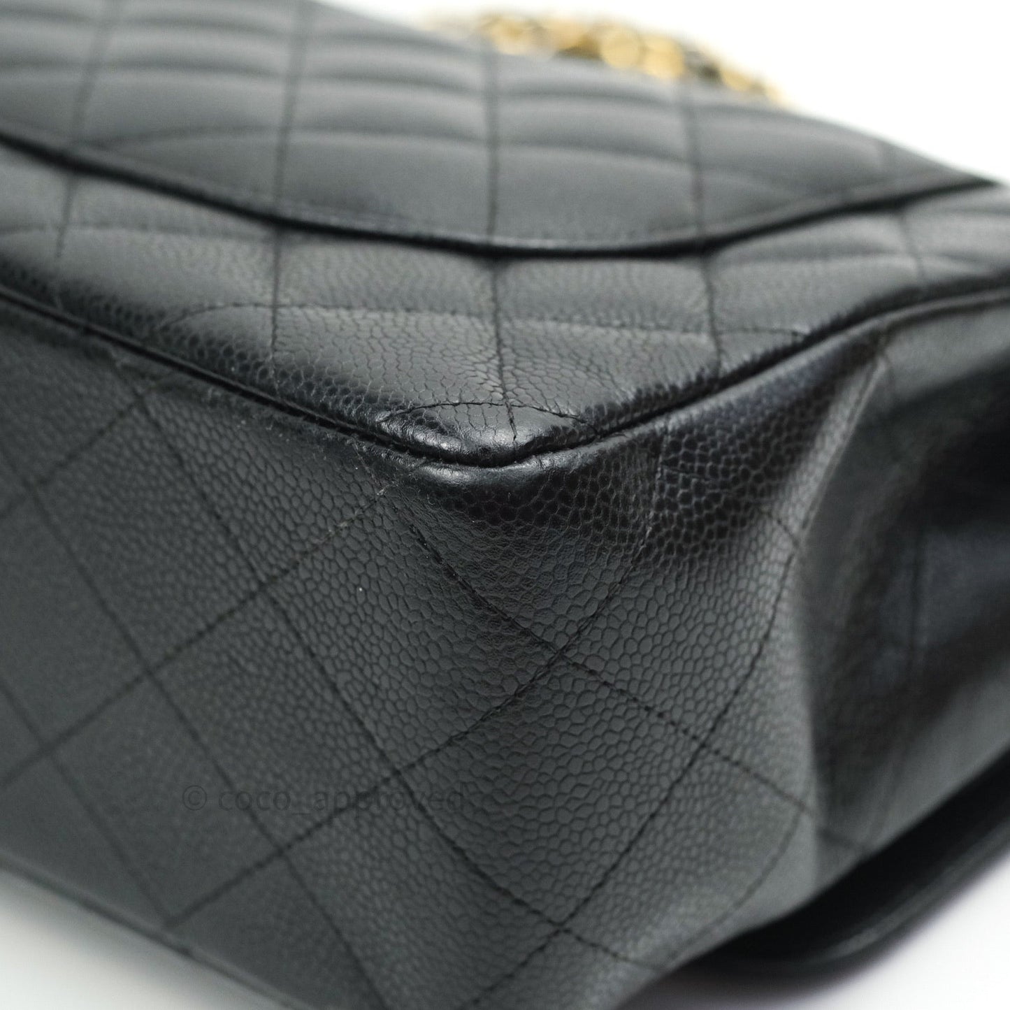 Chanel Jumbo Double Flap Black Caviar Gold Hardware⁣⁣