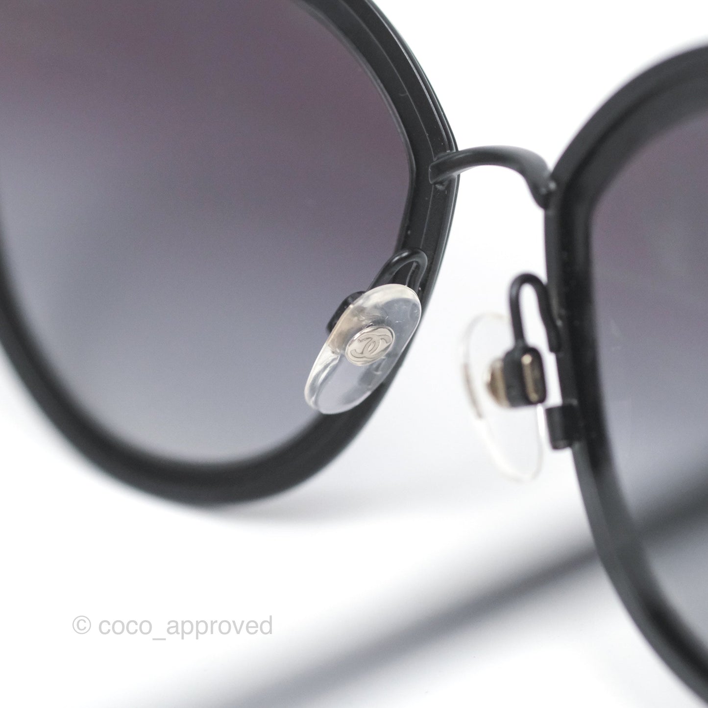 Chanel Cat Eye Sunglasses Matte Black