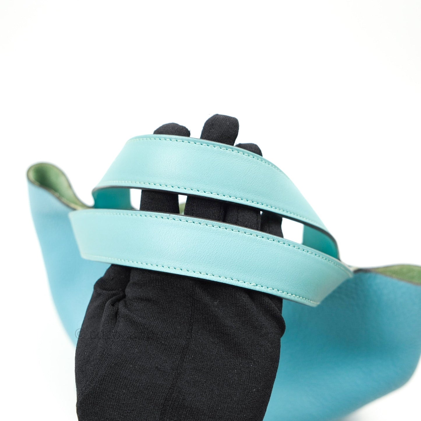 Hermès Picotin 22 Clemence Blue Atoll Palladium Hardware