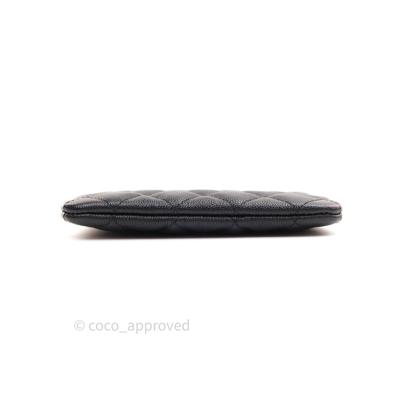 Chanel Quilted Mini O Case Black Caviar Gold Hardware