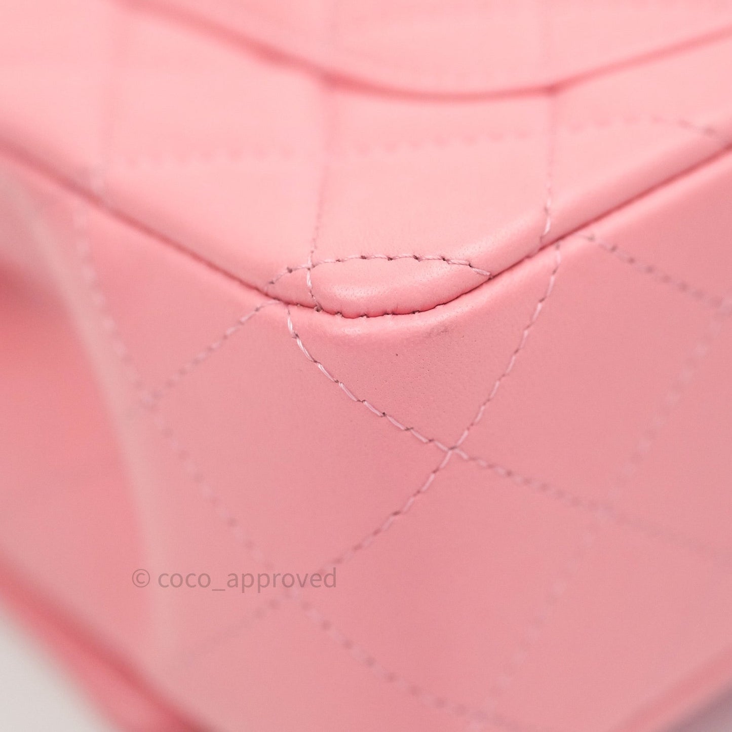 Chanel Quilted Mini Rectangular Pink Lambskin Gold Hardware