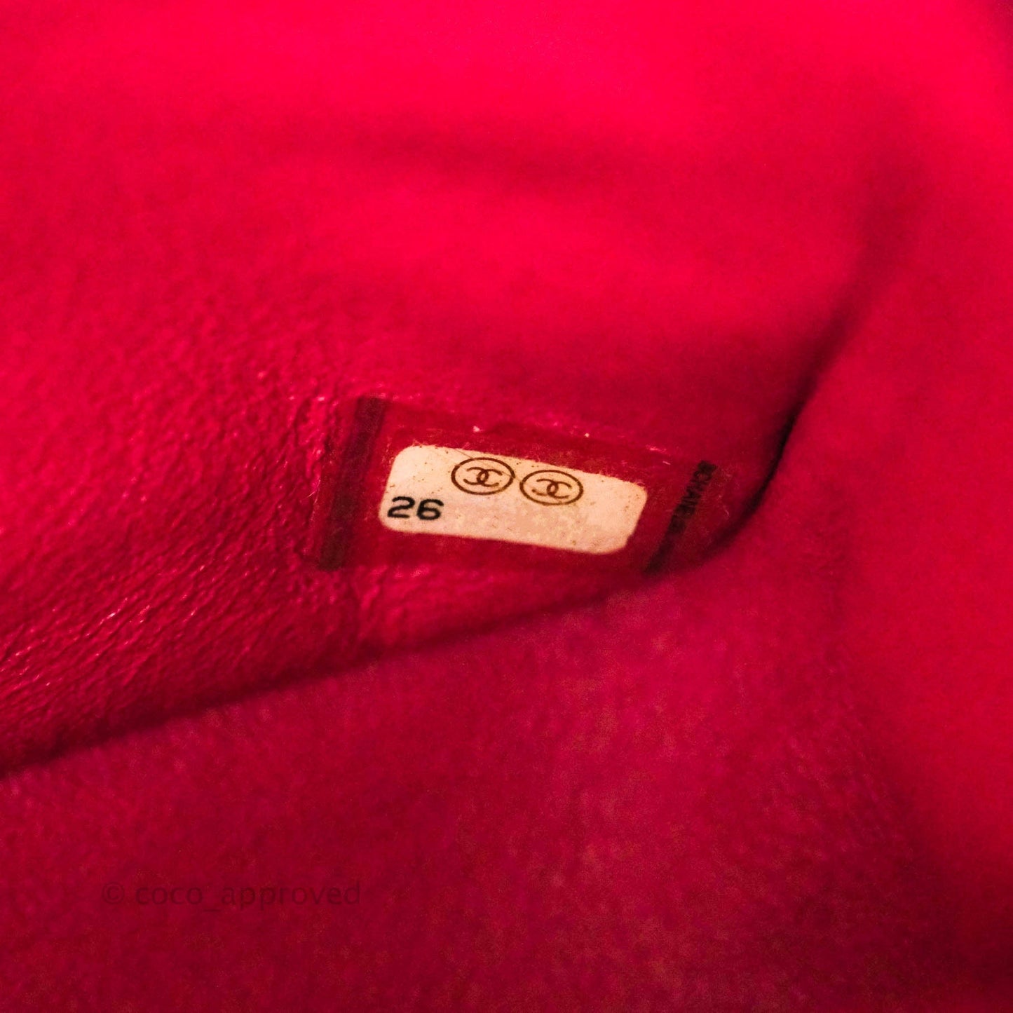 Chanel Classic M/L Medium Double Flap Red Caviar Silver Hardware 18B