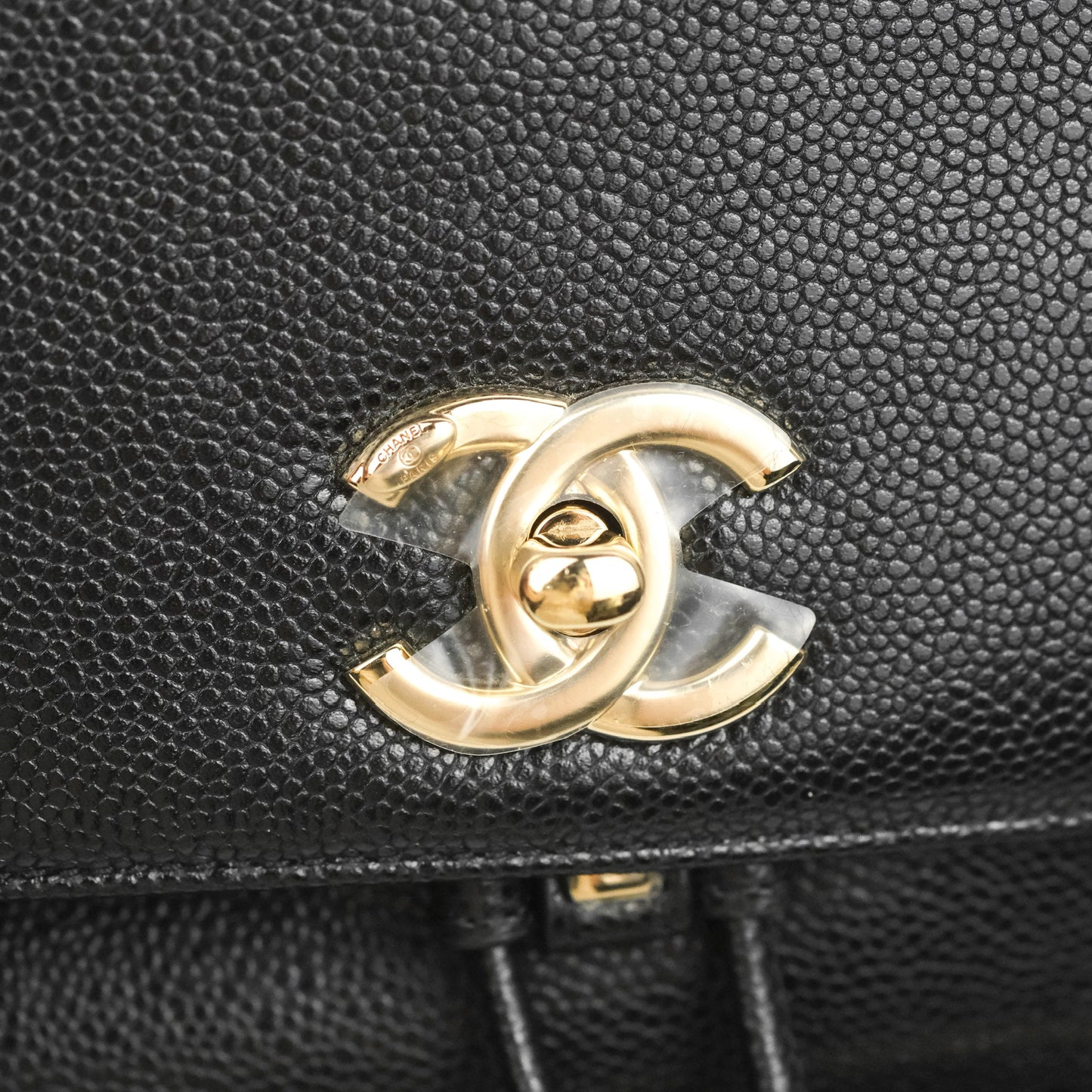 Chanel Quilted Business Affinity Backpack Black Caviar Gold Hardware