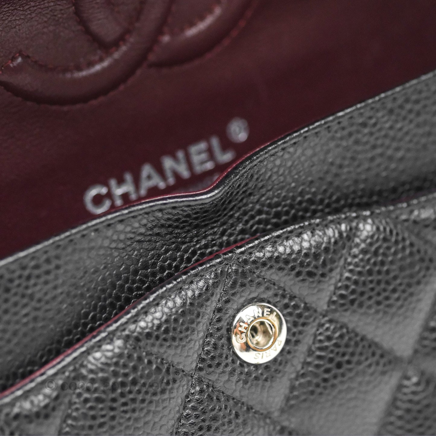 Chanel Small Classic Flap Quilted Black Caviar Silver Hardware