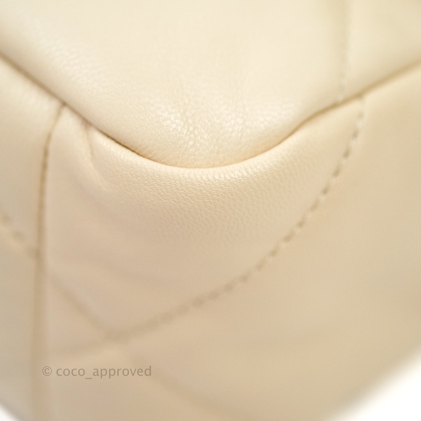 Chanel 19 Small Beige Goatskin Mixed Hardware