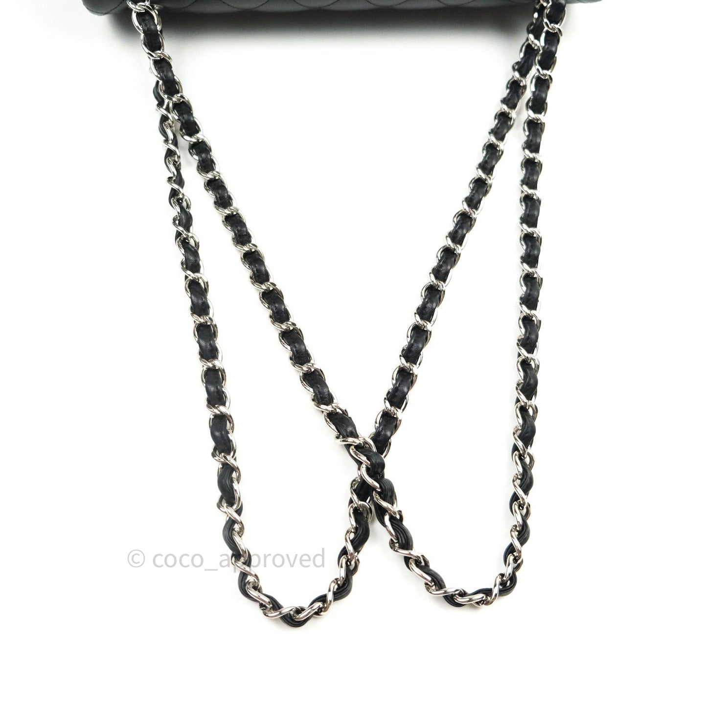 Chanel Jumbo Double Flap Black Lambskin Silver Hardware⁣⁣