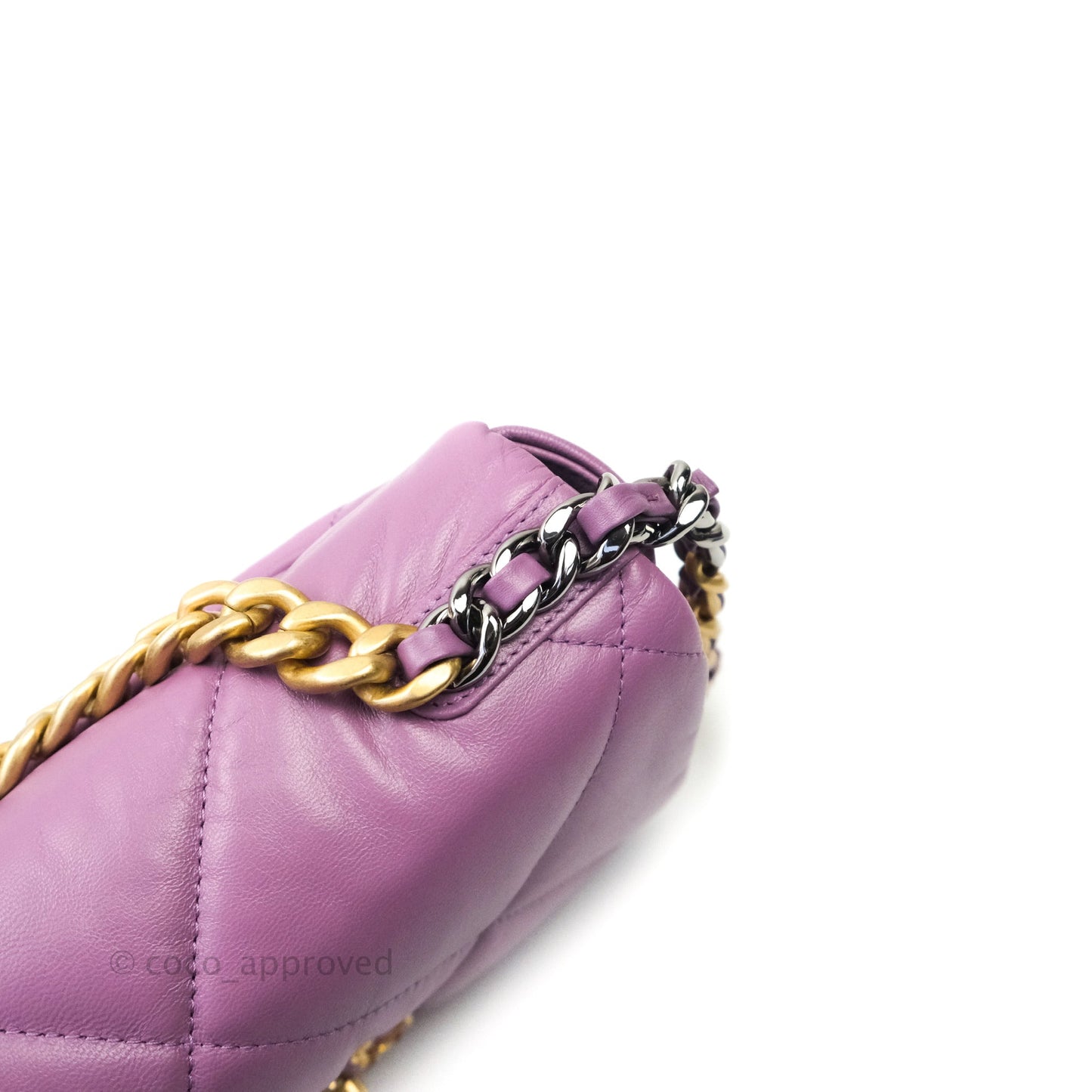 Chanel 19 Small Lavender Purple Mixed Hardware
