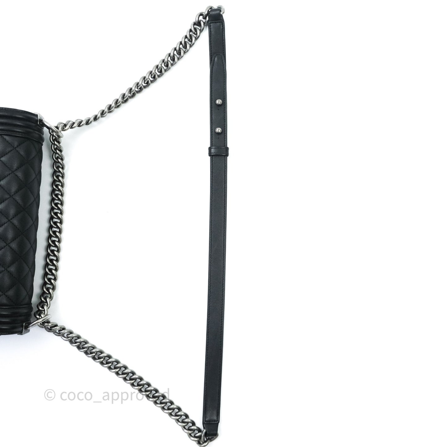 Chanel Quilted Medium Calfskin Boy Flap Ruthenium Hardware