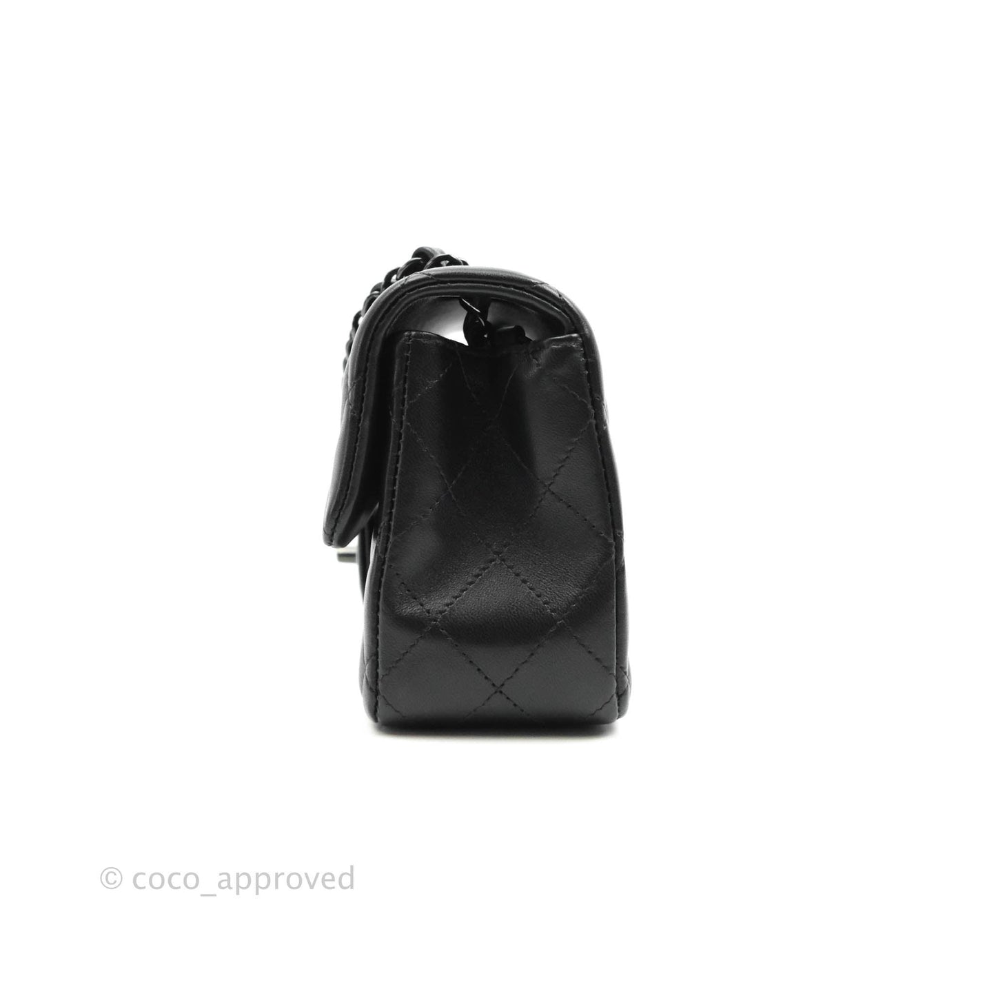 Chanel Quilted Mini Rectangular So Black Lambskin