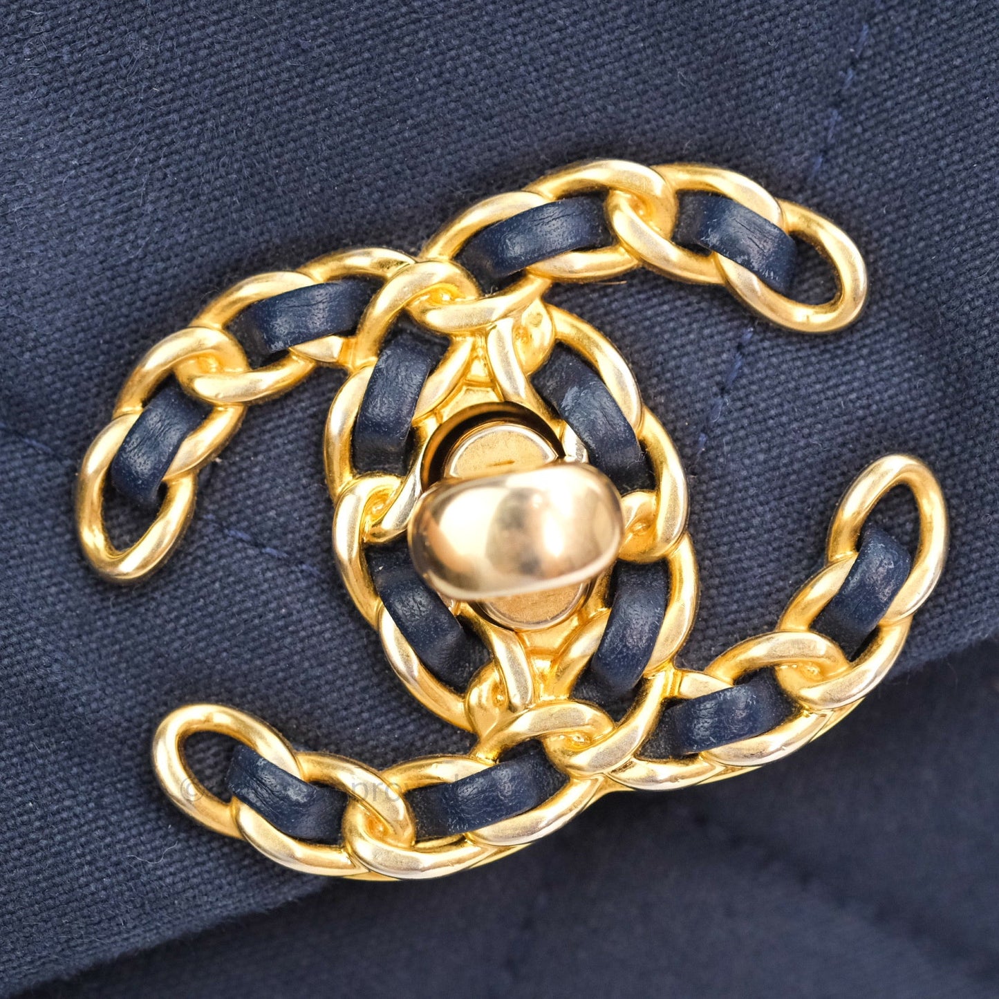 Chanel 19 Medium Canvas Navy Mixed Hardware