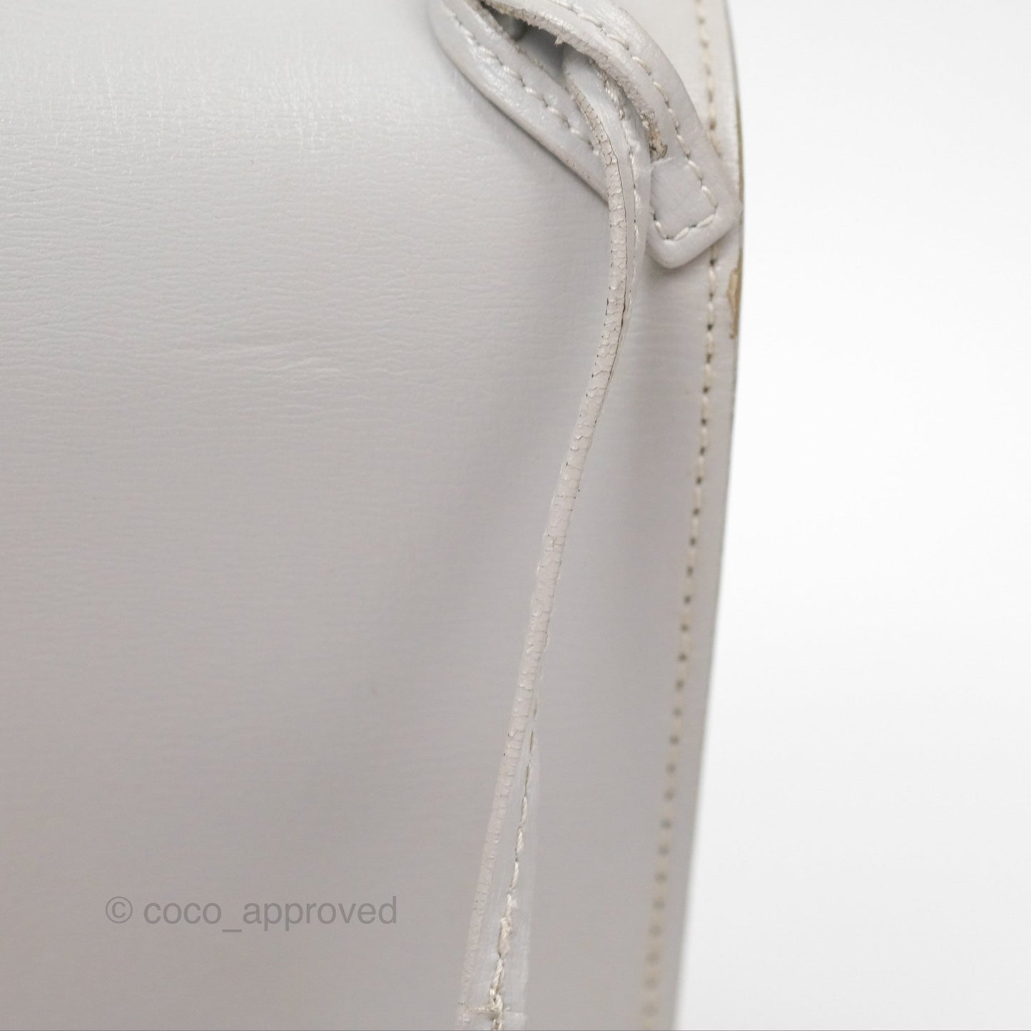 Saint Laurent Sunset Medium Light Grey Calfskin Silver Hardware